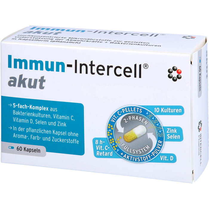 Immun-Intercell akut Kapseln zur gezielten Unterstützung der Abwehrkräfte, 60 St. Kapseln