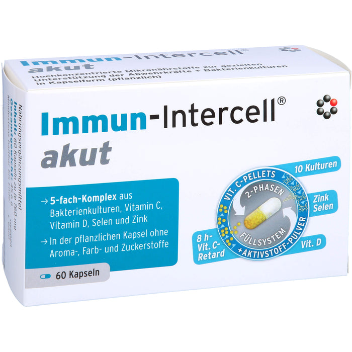 Immun-Intercell akut Kapseln zur gezielten Unterstützung der Abwehrkräfte, 60 St. Kapseln