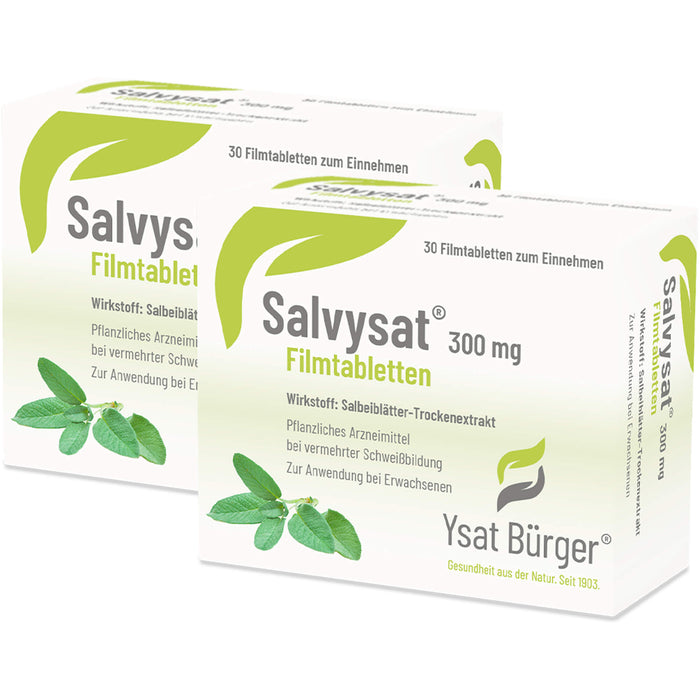 Salvysat 300 mg Filmtabletten zur Anwendung bei vermehrter Schweißbildung, 60 pcs. Tablets