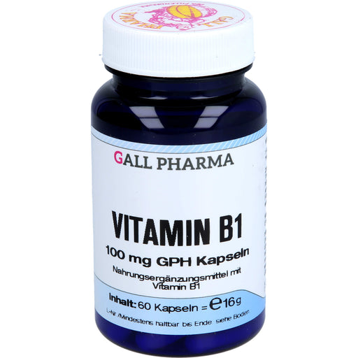 GALL PHARMA Vitamin B1 100 mg GPH Kapseln, 60 St. Kapseln