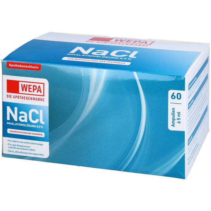 WEPA Inhalationslösung NaCl 0,9 %, 60 pc Ampoules