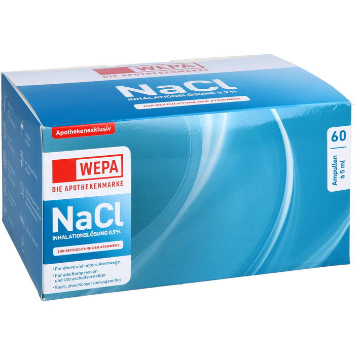 WEPA Inhalationslösung NaCl 0,9 %, 60 pc Ampoules
