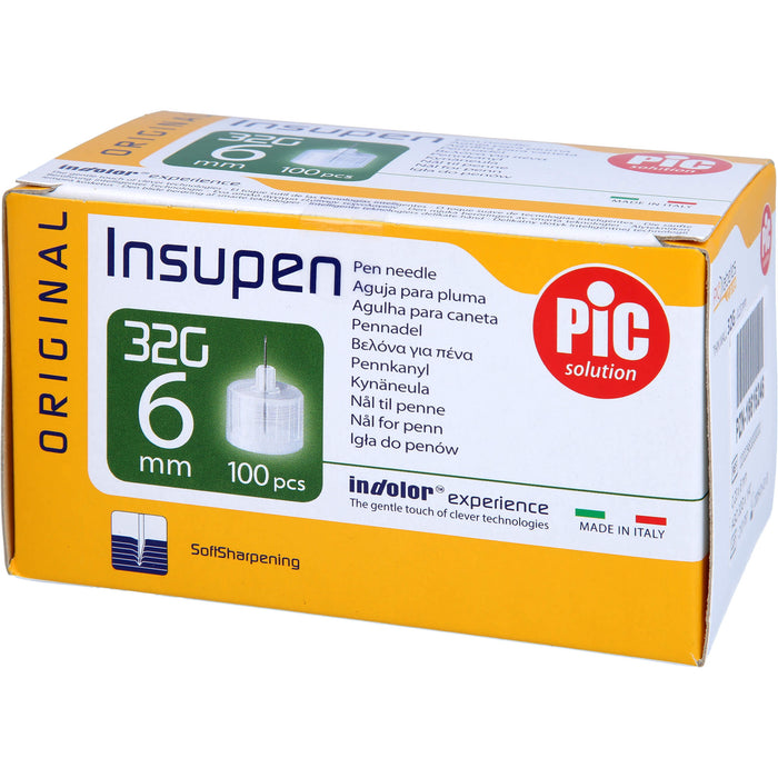 Insupen Pen Nadeln Original 32G 6 mm, 100 pcs. Cannulas