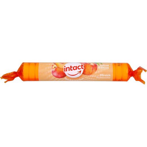 Intact Traubenzucker Rolle Pfirsich, 40 g Bonbons