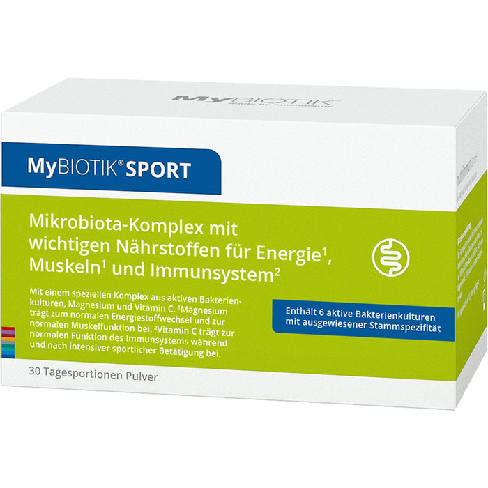 MyBIOTIK SPORT Pulver für Energie, Muskeln und das Immunsystem, 30 pc Sachets