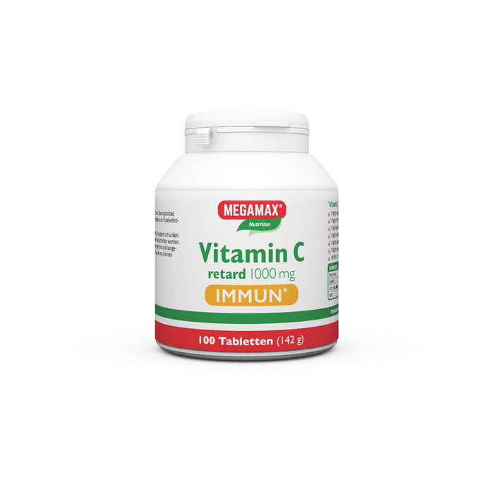 MEGAMAX Vitamin C retard 1,000 mg Immun Tabletten, 100 St. Tabletten