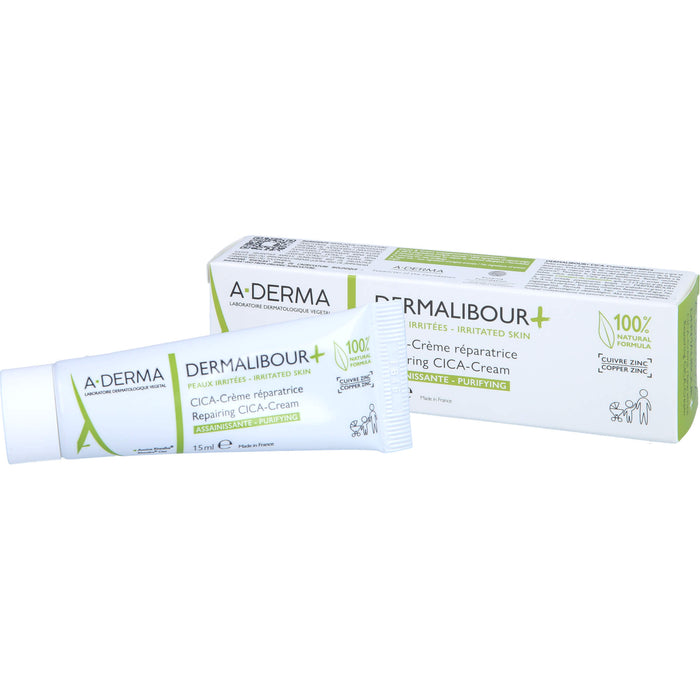 A-DERMA Dermalibour reparierende CICA-Creme, 15 ml Crème