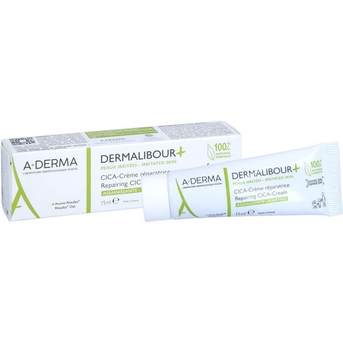 A-DERMA Dermalibour reparierende CICA-Creme, 15 ml Crème