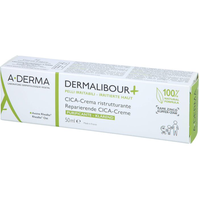 A-DERMA Dermalibour + reparierende CICA-Creme, 50 ml Cream