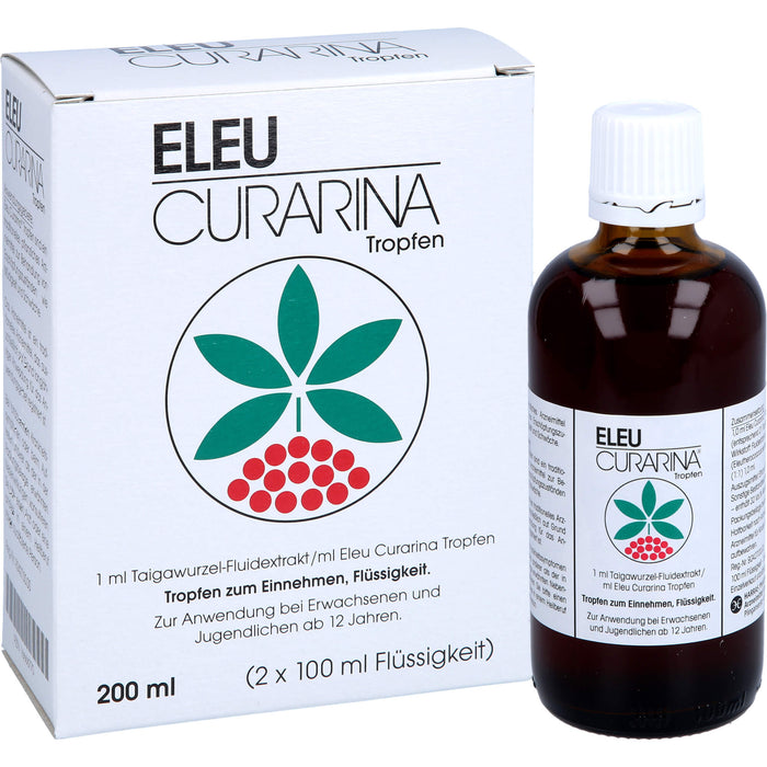 Eleu Curarina Tropfen zur Behandlung von Erschöpfungszuständen wie Müdigkeit und Schwäche, 200 ml Tropfen