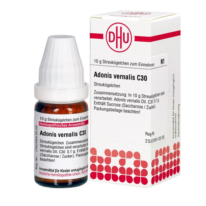 DHU Adonis vernalis C30 Globuli, 10 g Globules