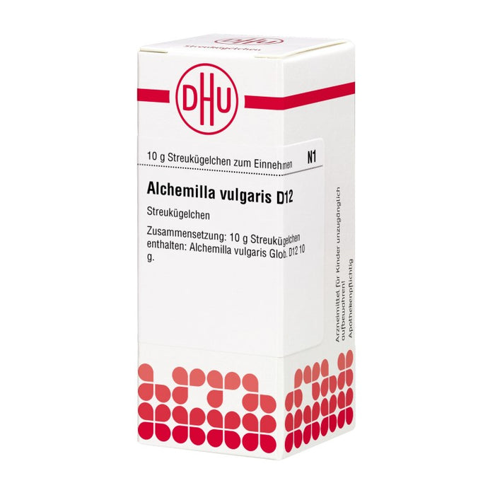 DHU Alchemilla vulgaris D12 Globuli, 10 g Globuli