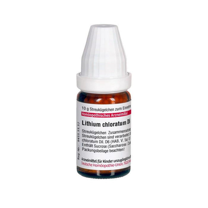 DHU Lithium chloratum D6 Globuli, 10 g Globules