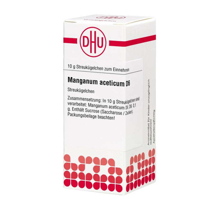 DHU Manganum aceticum D6 Globuli, 10 g Globules