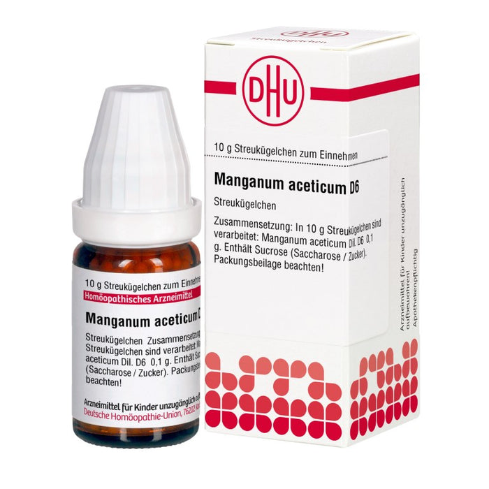 DHU Manganum aceticum D6 Globuli, 10 g Globules