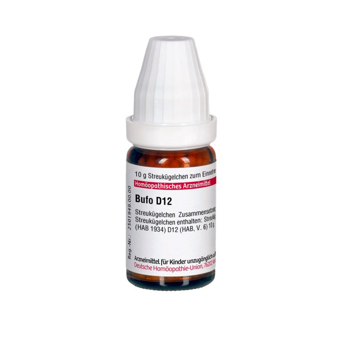 DHU Bufo D12 Globuli, 10 g Globules