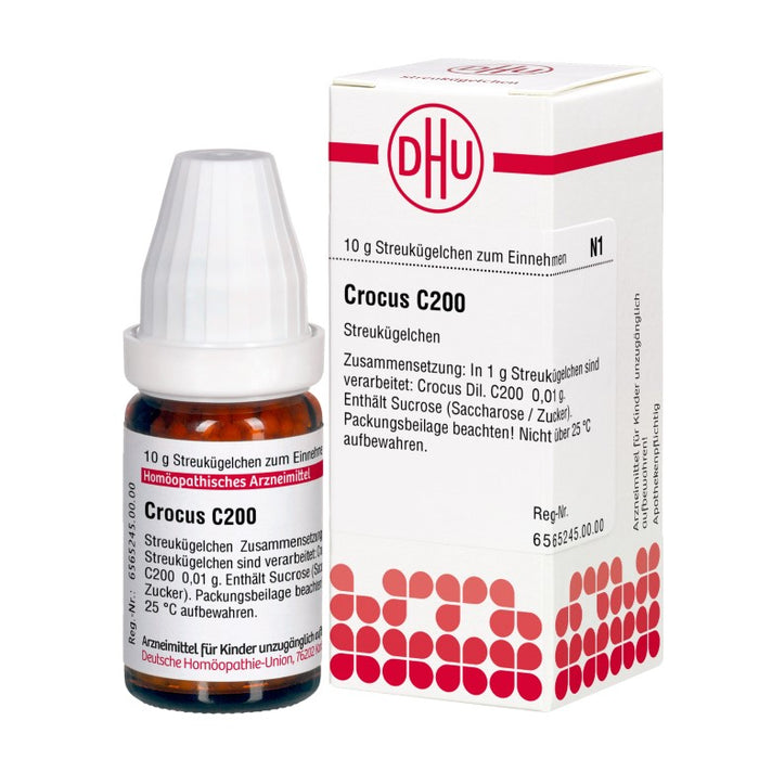 DHU Crocus C200 Globuli, 10 g Globuli