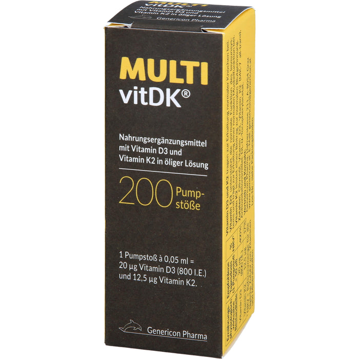 MULTIvitDK Lösung mit Vitamin D3 und Vitamin K2, 10 ml Huile