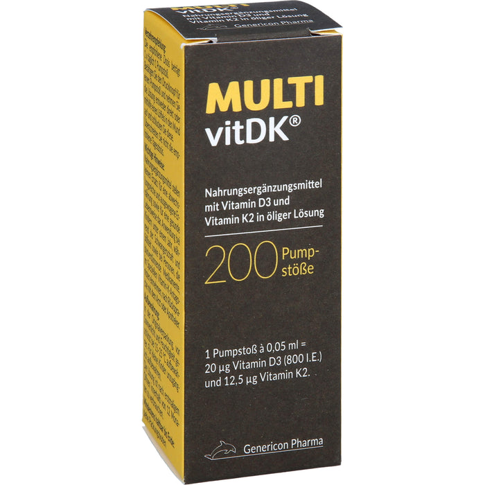 MULTIvitDK Lösung mit Vitamin D3 und Vitamin K2, 10 ml Huile
