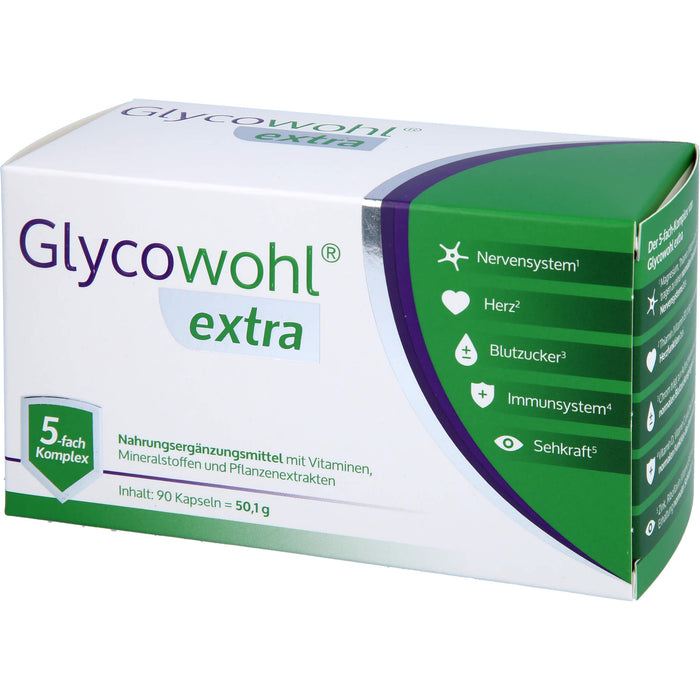 GLYCOWOHL extra Kapseln für einen gesunden Blutzuckerspiegel, 90 pcs. Capsules