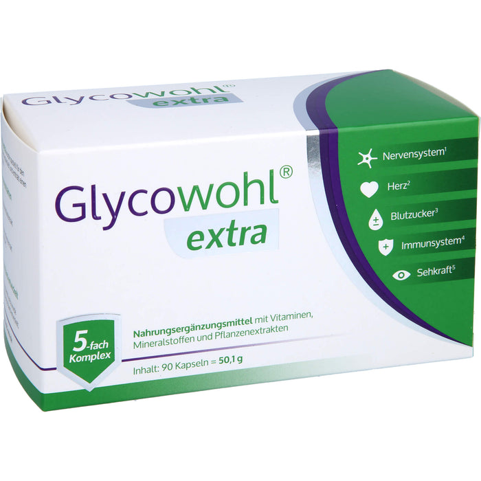 GLYCOWOHL extra Kapseln für einen gesunden Blutzuckerspiegel, 90 pcs. Capsules