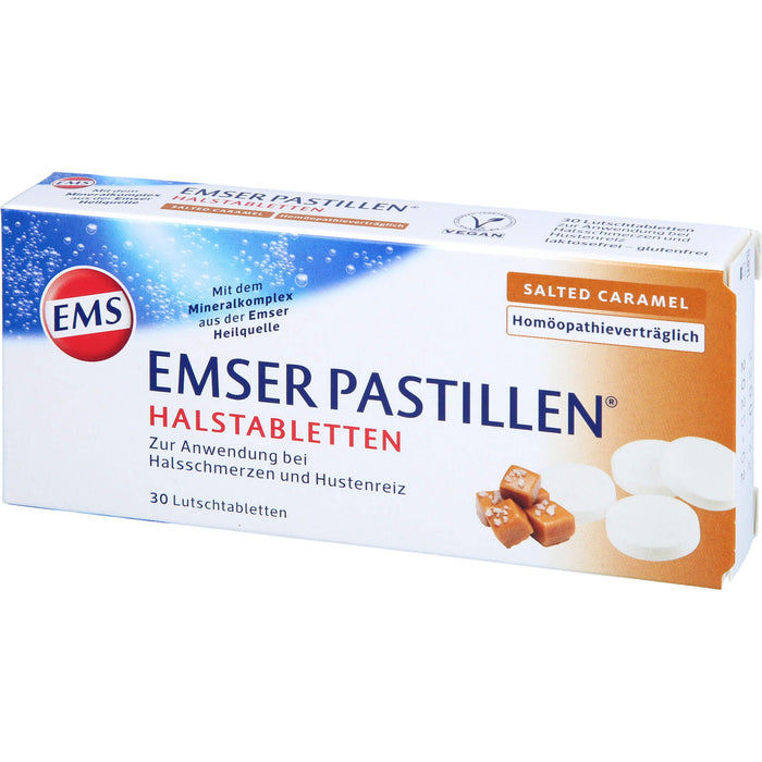 Emser Pastillen Halstabletten Salted Caramel, 30 pc Tablettes