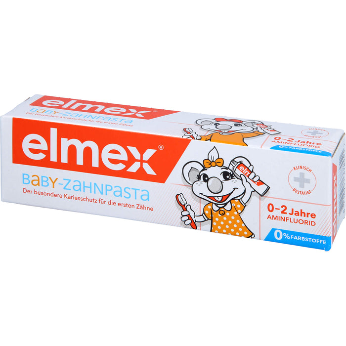 Elmex Baby Zahnpasta der besondere Kariesschutz für die ersten Zähne 0-2 Jahre, 50 ml Toothpaste