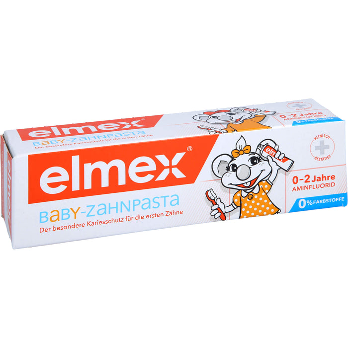 Elmex Baby Zahnpasta der besondere Kariesschutz für die ersten Zähne 0-2 Jahre, 50 ml Toothpaste