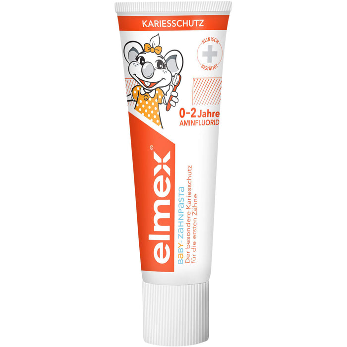 Elmex Baby Zahnpasta der besondere Kariesschutz für die ersten Zähne 0-2 Jahre, 50 ml Toothpaste