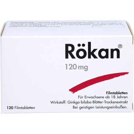 Rökan 120 mg Filmtabletten bei geistigen Leistungseinbußen, 120 St. Tabletten