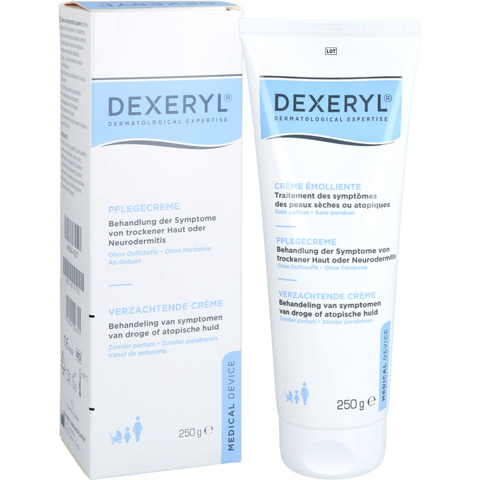 DEXERYL Pflegecreme bei trockener Haut oder Neurodermitis, 250 g Creme