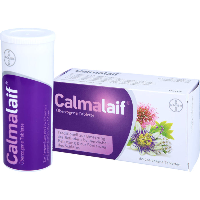 Calmalaif Tabletten bei nervlicher Belastung und zur Förderung des Schlafes, 180 pcs. Tablets