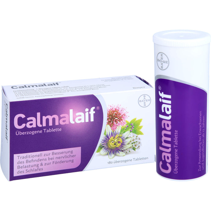 Calmalaif Tabletten bei nervlicher Belastung und zur Förderung des Schlafes, 180 pcs. Tablets