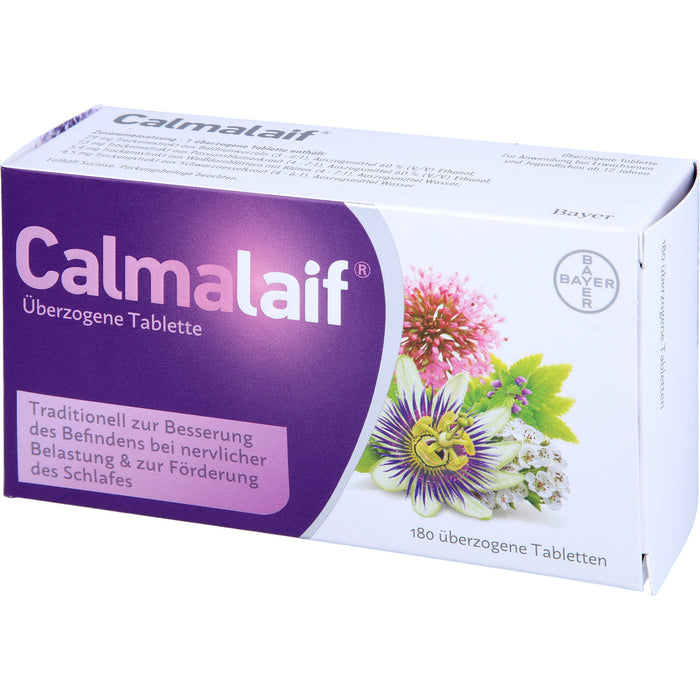 Calmalaif Tabletten bei nervlicher Belastung und zur Förderung des Schlafes, 180 pcs. Tablets