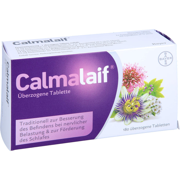 Calmalaif Tabletten bei nervlicher Belastung und zur Förderung des Schlafes, 180 pcs. Tablets