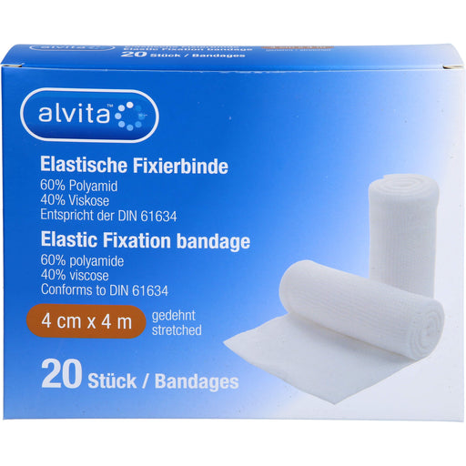 Alvita elastische Fixierbinde 4 cm x 4 m, 20 St. Binde