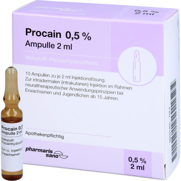 Procain pharmarissano 0,5 % Ampulle 2 ml, 20 ml Ampoules