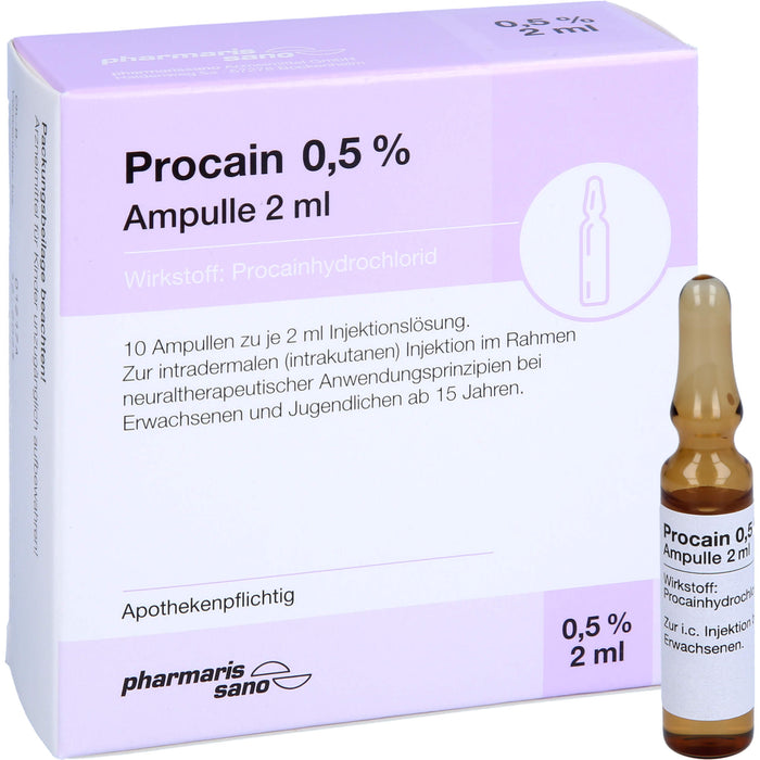 Procain pharmarissano 0,5 % Ampulle 2 ml, 20 ml Ampoules