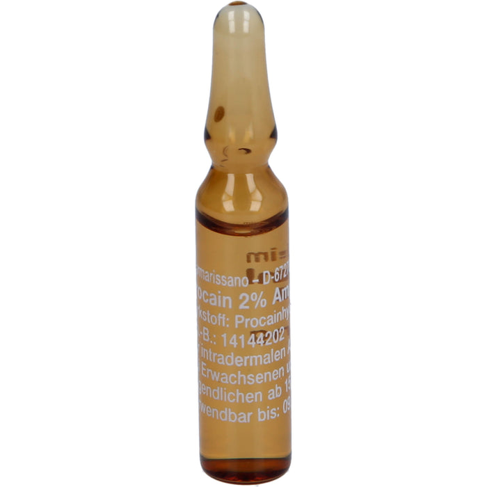Procain pharmarissano 2 % Injektionslösung, 10 pc Ampoules