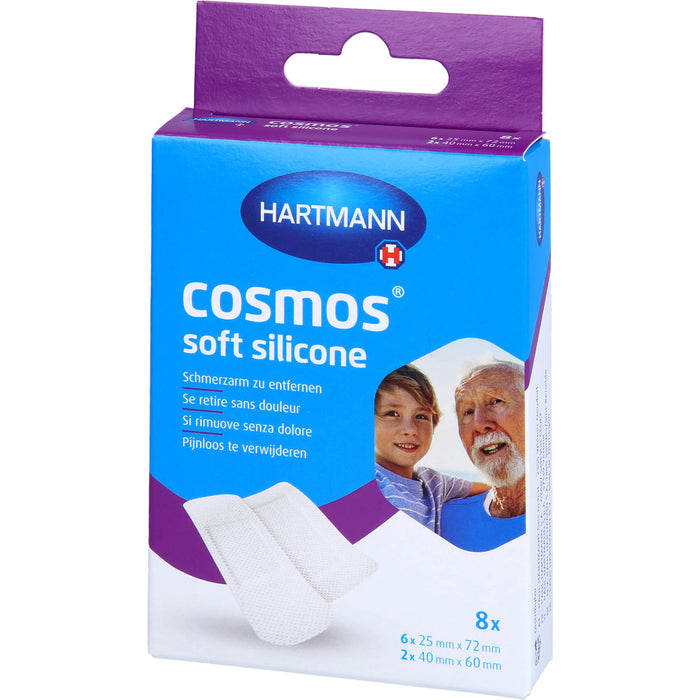 HARTMANN Cosmos Soft Silicone Pflasterstrips 2 Größen, 8 pc Pansement