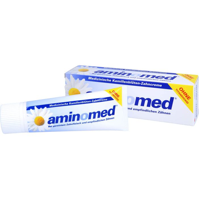 aminomed Kamillenblüten Zahncreme ohne Titandioxid, 75 ml Toothpaste
