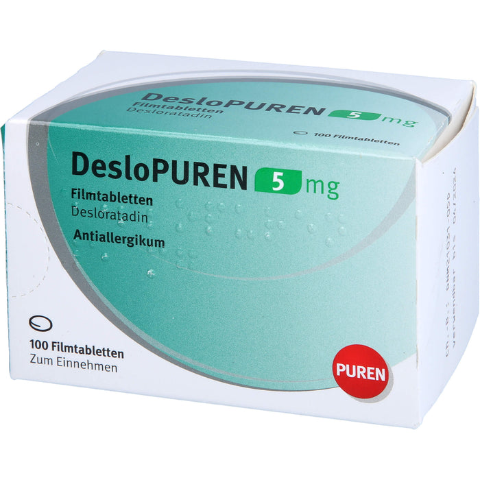DesloPUREN 5 mg Filmtabletten bei allergischen Reaktionen, 100 pcs. Tablets