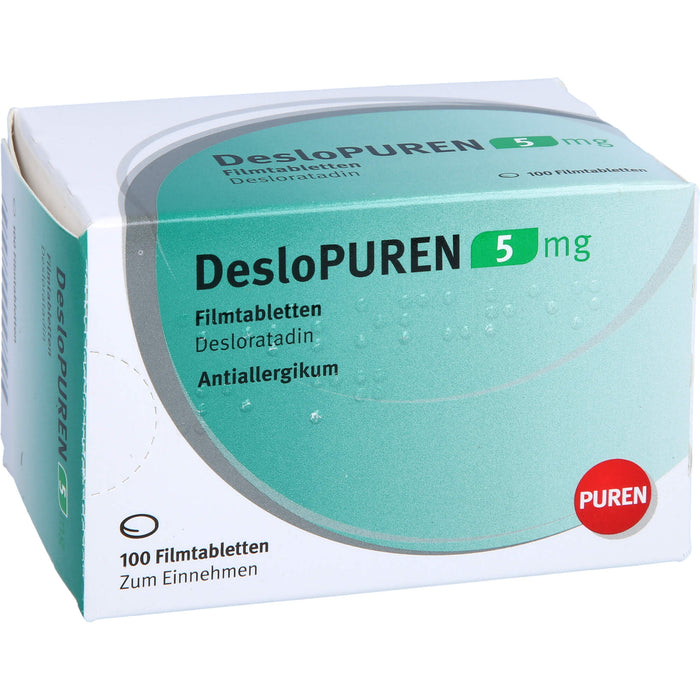 DesloPUREN 5 mg Filmtabletten bei allergischen Reaktionen, 100 pcs. Tablets