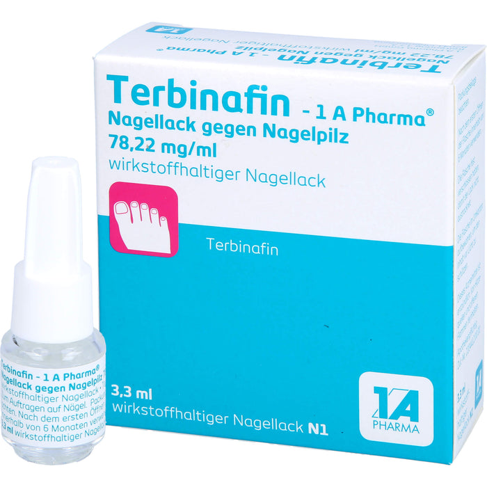 Terbinafin - 1 A Pharma  Nagellack gegen Nagelpilz 78,22 mg/ml wirkstoffhaltiger Nagellack, 3.3 ml Solution