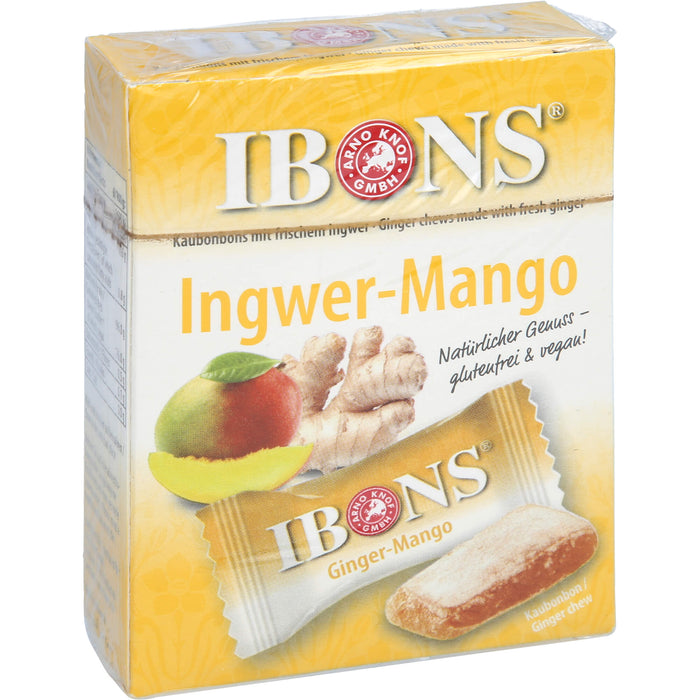 IBONS Ingwer Mango Kaubonbons, 60 g Bonbons