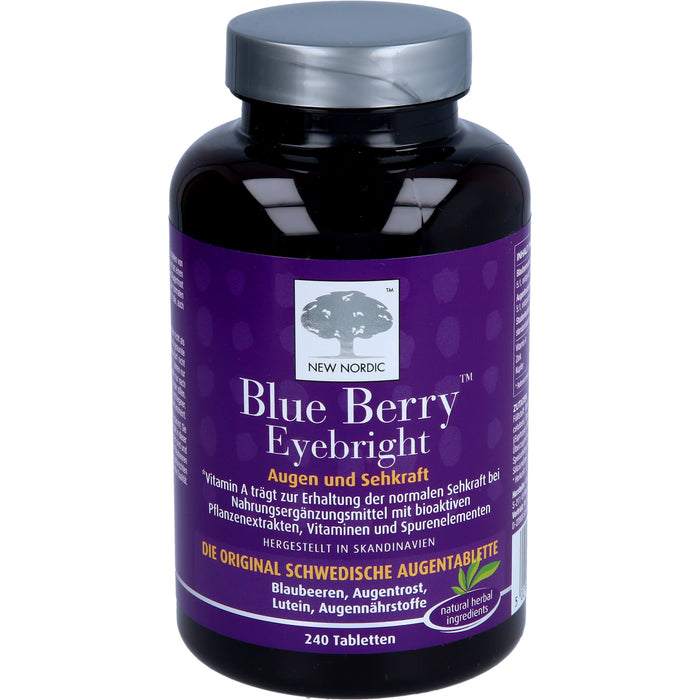 Blue Berry Eyebright Tabletten für Augen und Sehkraft, 240 St. Tabletten