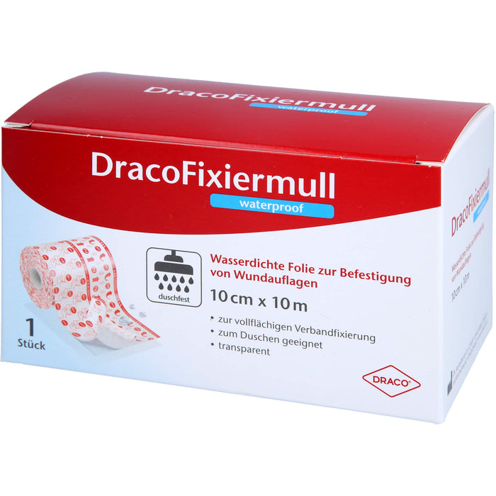 Draco Fixiermull waterproof 10 cm x 10 m, 1 St. Verband