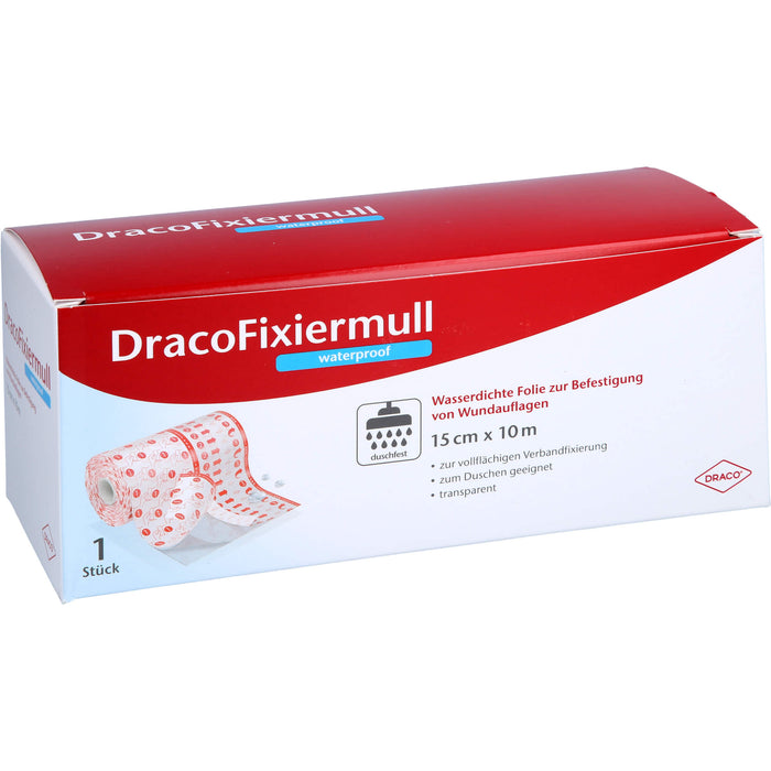 Draco Fixiermull waterproof 15 cm x 10 m, 1 pc pansement