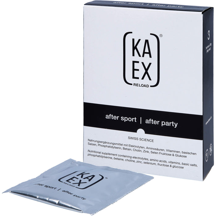 KAEX Reload After Sport Lösung Begleiter in der Regenerationsphase nach Sport, 3 pc Sachets