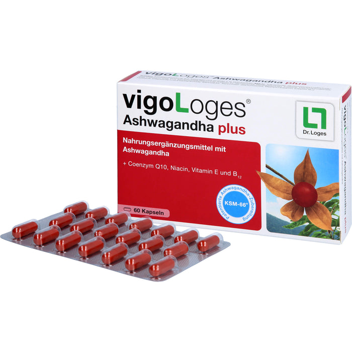 vigoLoges Ashwagandha plus Kapseln, 60 St., 60 pcs. Capsules